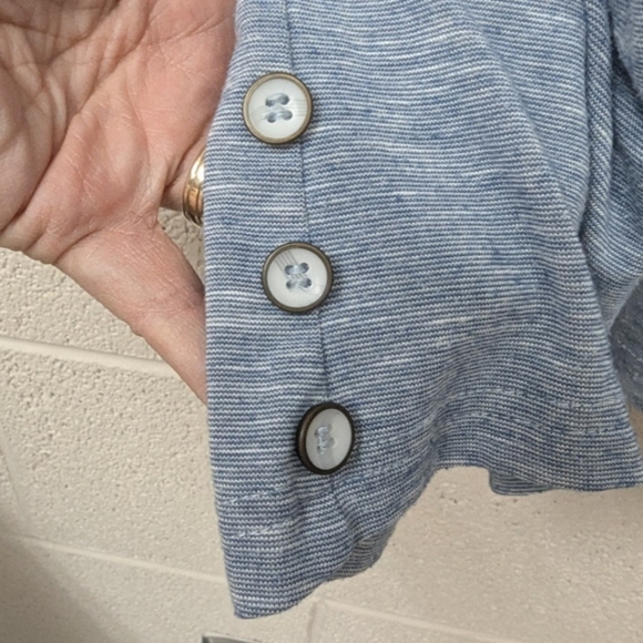 Simply Noelle XXL (16-18) heather blue tunic blouse in excellent condition - Picture 9 of 14